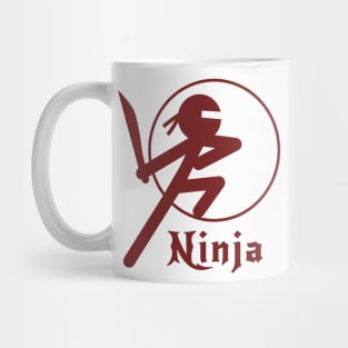 Stickman Ninja - Red Mug